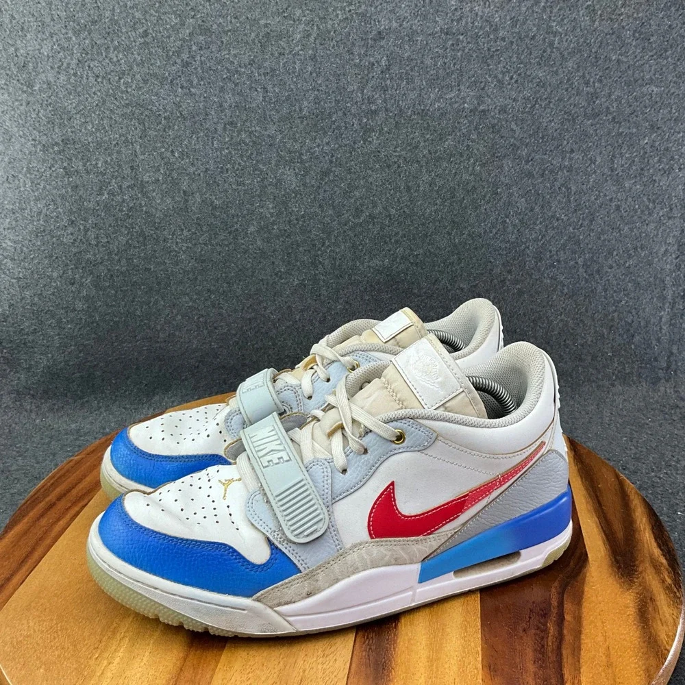 Nike Men's Air Jordan Legacy 312 Low White University Red Blue 10.5 FN8902-161